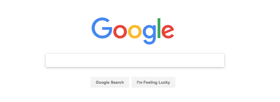 The simplicity of google search