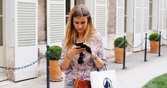 Woman on mobile phone