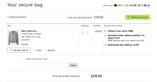 Marks &amp; Spencer Basket Conversion