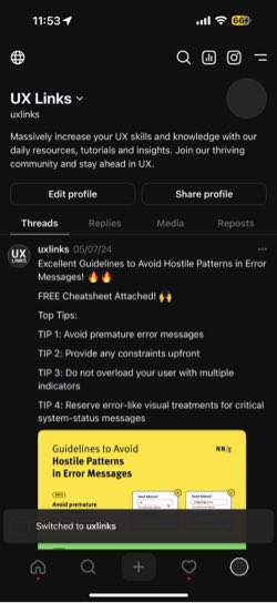 UX Links Threads